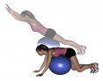 Stability Ball Prone Diagonal Superman