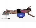 Stability Ball Prone Airplane