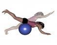 Stability Ball Prone Front-to-Back Rocking