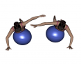 Stability Ball Prone Side-to-Side Lean