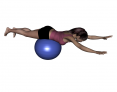 Stability Ball Prone Superman