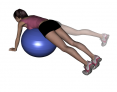 Stability Ball Prone Unilateral Leg Abduction